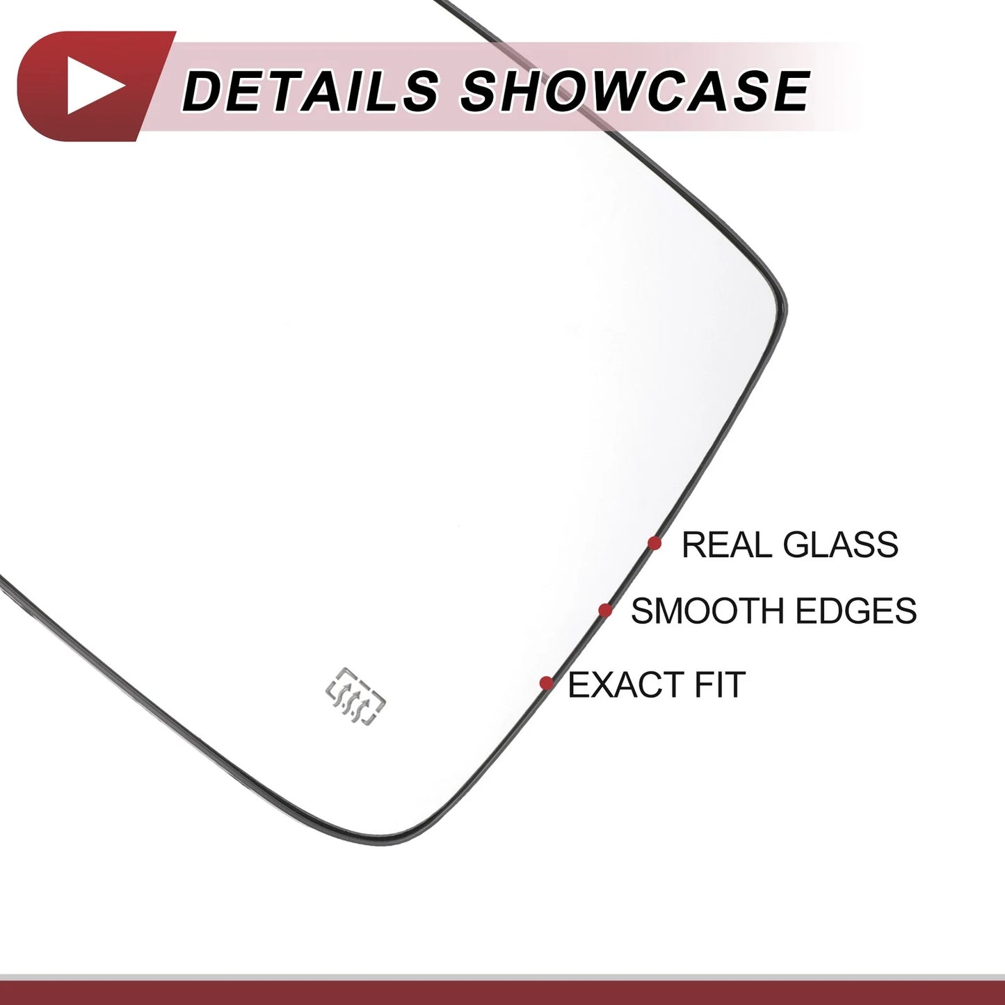 Heated Left Driver Side Mirror Glass for Dodge RAM 1500 2500
