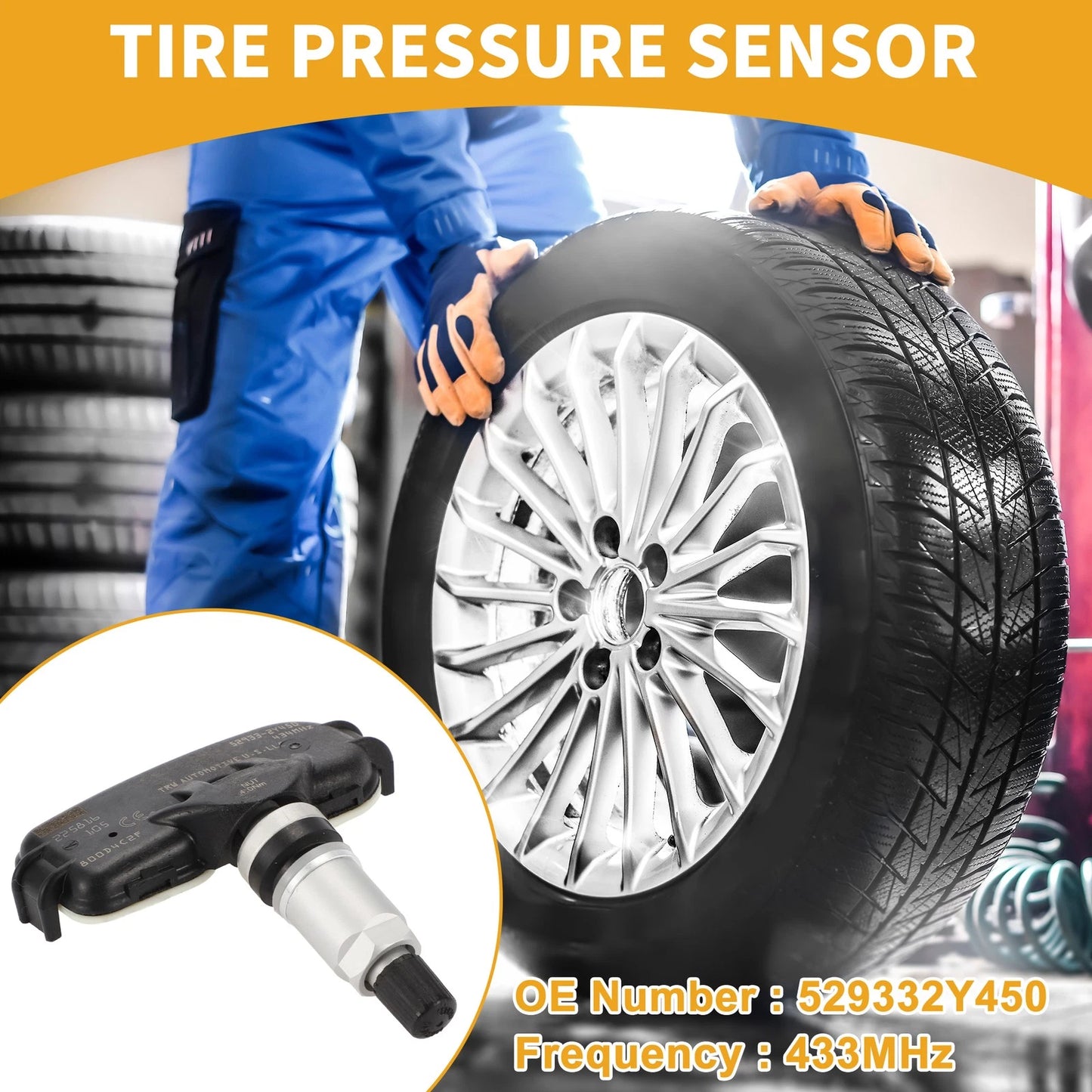 Tire Pressure Sensor for Kia Rio (2011-2017) TPMS 1 x 433MHz