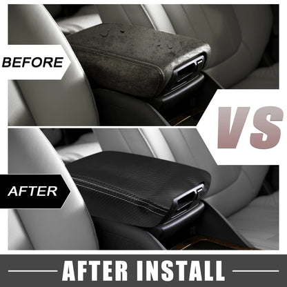 Center Console Pad Armrest Seat Box Cover Black for Jeep Wrangler JL/JLU (2018-2023)