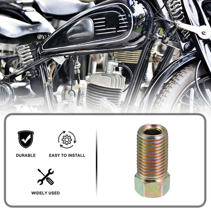 10 x Motorcycle Hydraulic Brake Line Tube Fittings 3/8 x 24 UNF for 3/16"