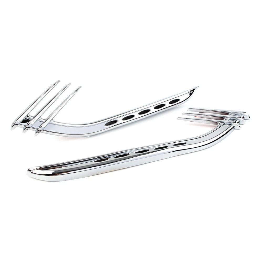 Chrome Mid-Frame Air Deflectors for Harley Touring Road King (2014-2023)