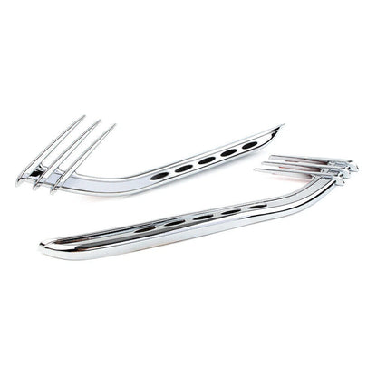 Chrome Mid-Frame Air Deflectors for Harley Touring Road King (2014-2023)