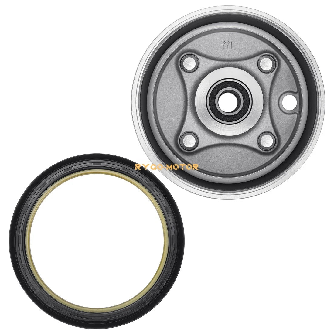 Front Brake Drum with Seal / 2 x 4 for Honda Rancher 350 ES TRX350TE (2000–2006)
