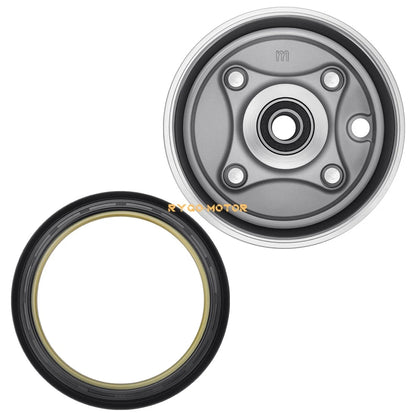 Front Brake Drum with Seal / 2 x 4 for Honda Rancher 350 ES TRX350TE (2000–2006)