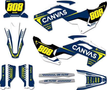 Custom Graphic Kit Reset Style for Husqvarna TC 125 (2023-2024)