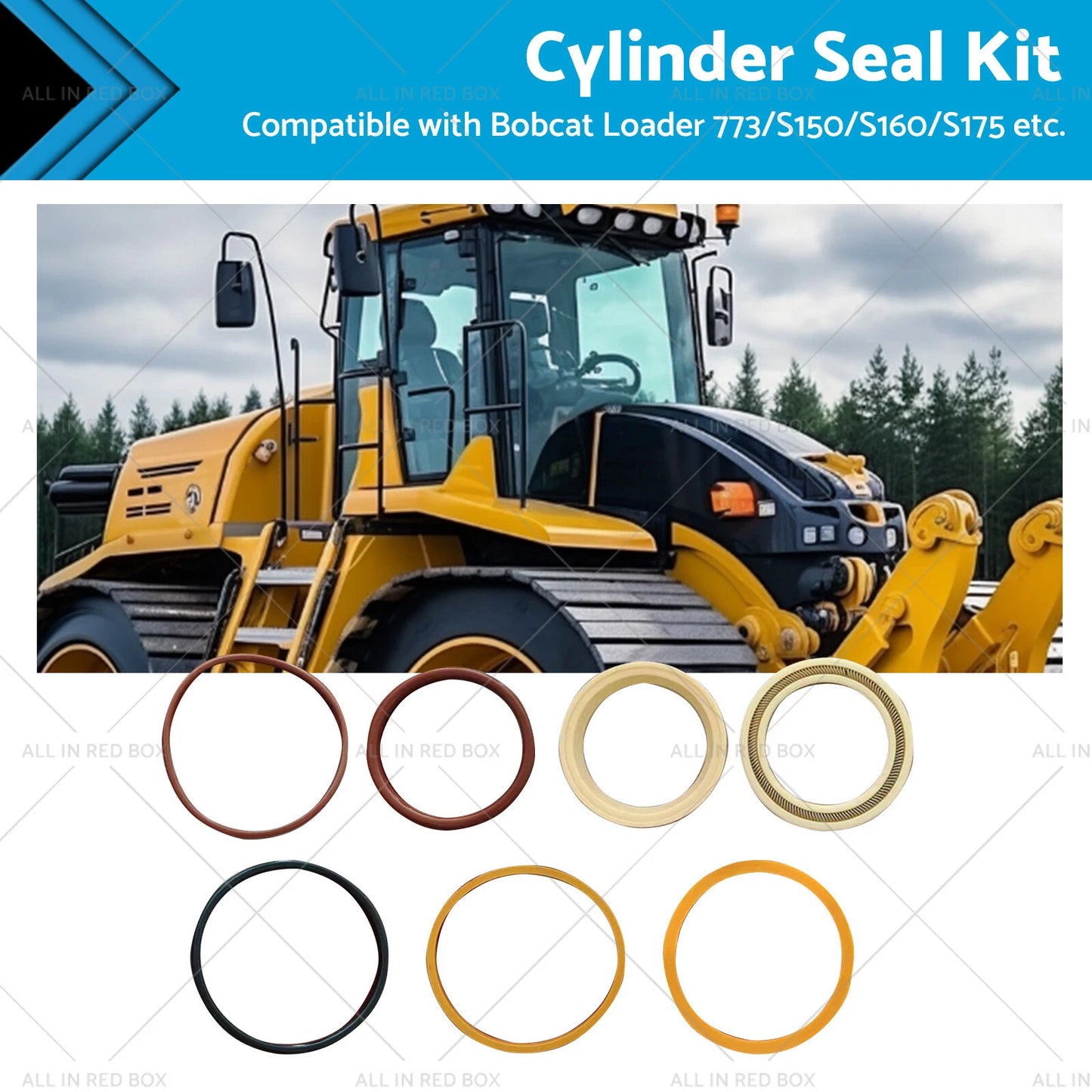 Tilt Cylinder Seal Kit for Bobcat S160 S150 S175 S185 S205 773 T180 T190