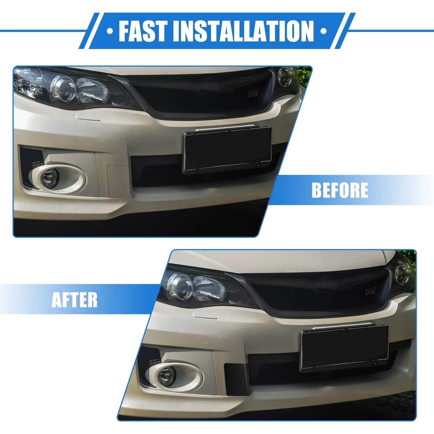Front Bumper Tow Hook Cover for Subaru Impreza (2010-2014) Black