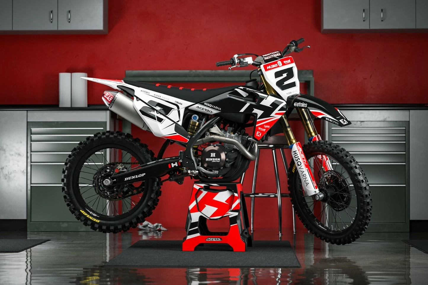 Custom Graphic Kit for Husqvarna TC 449 (2011-2013)