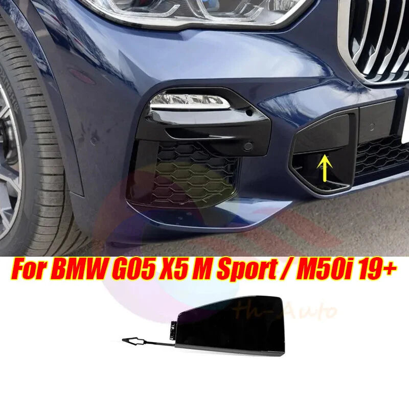 Tow Hook Cover Gloss Black Front Right for BMW G05 X5 M Sport / M50i
