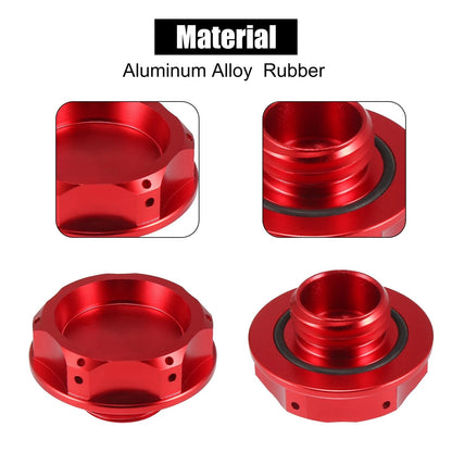 Red Car Gas Engine Oil Filler Cap Cover for Subaru Impreza Outback Legacy