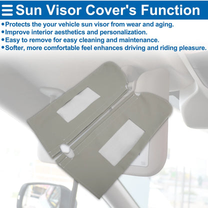 Sun Visor Covers for Chevy Tahoe Left & Right Gray (1995-1999)