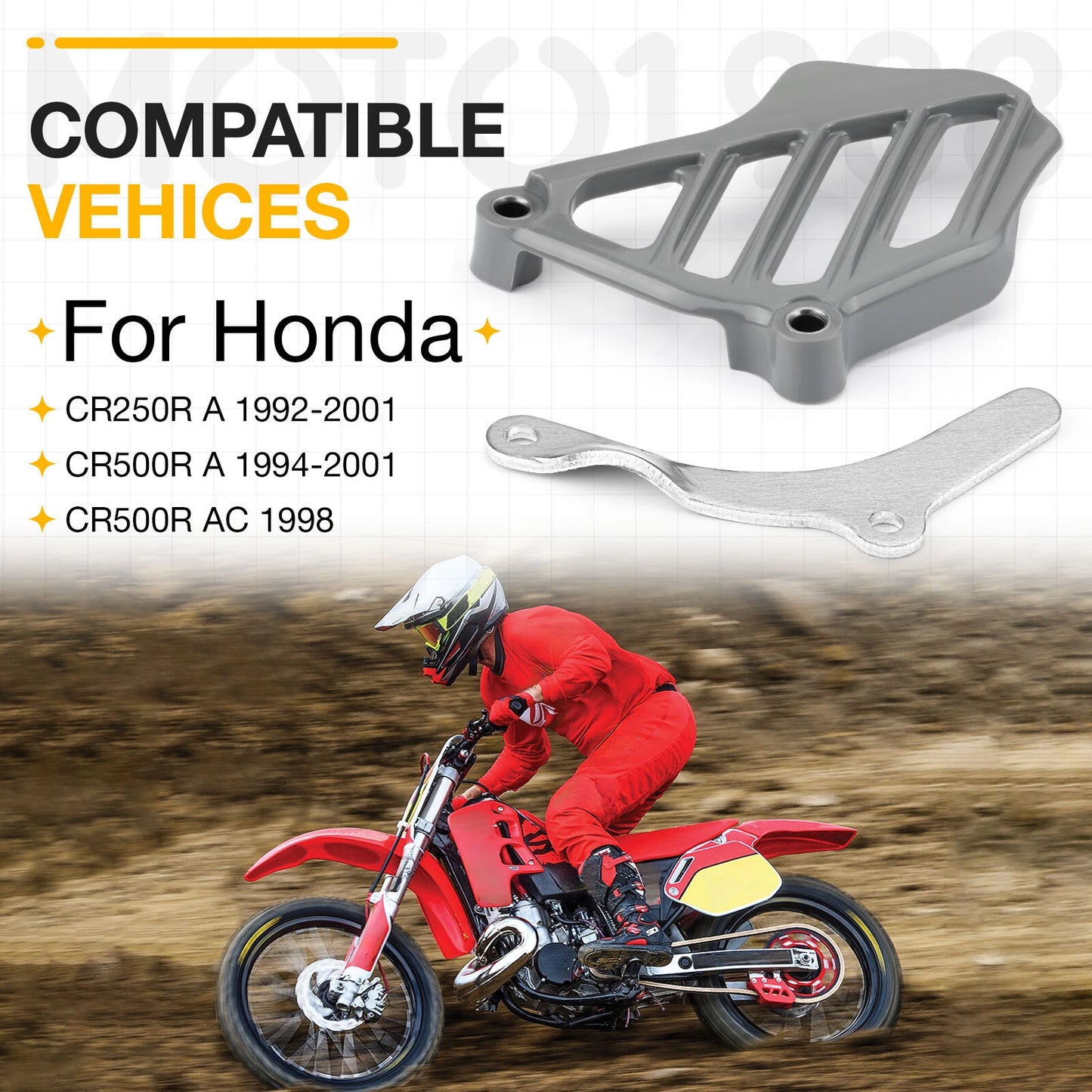 Front Sprocket Cover Guard Case Saver for Honda CR250R/CR500R 1992-2001