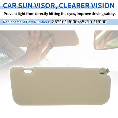 Left Side Sun Visor for Hyundai Accent 2011-2015 Beige 1 x Pcs