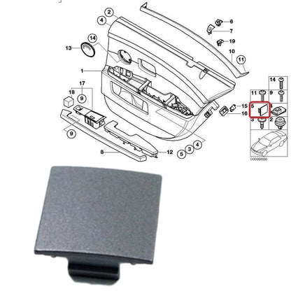 Panel Cover Plug / 4pcs / Door Panels for BMW 7 Series (2002–2008)