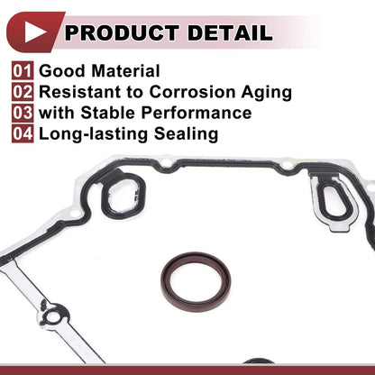 Timing Cover Gasket Set for Chevrolet 2.0L 2.2L 2.4L DOHC