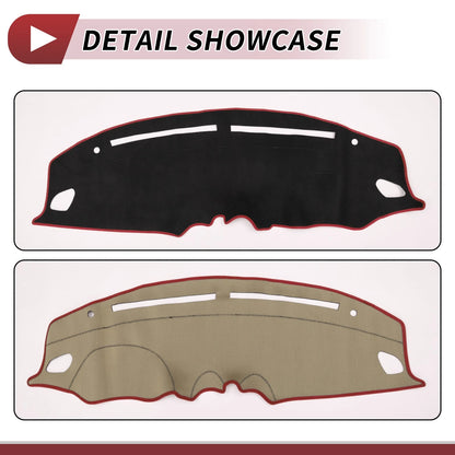 Dash Cover Mat for Suzuki Swift ZC33S/13S/53S/C83S (2018-2024) Black Red