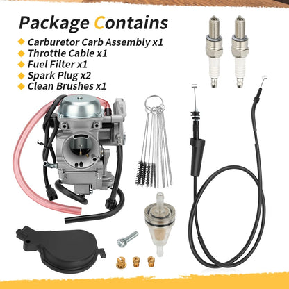 Carburetor & Throttle Cable for Arctic Cat 366 400 4x4 Auto TBX TRV FIS