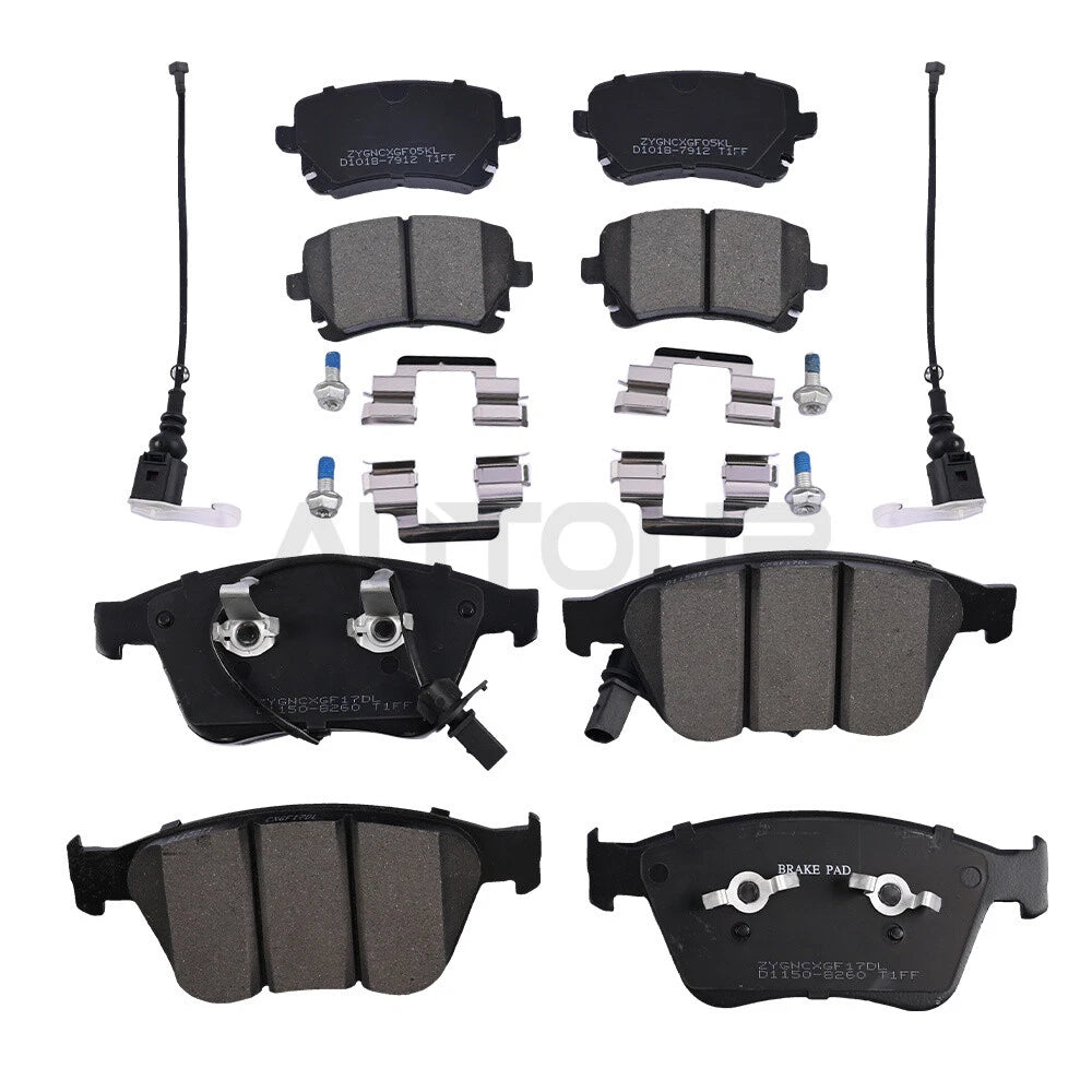 Front & Rear Brake Pads Set for Bentley Continental GT/GTC & Flying Spur (2004–2018)