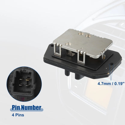 HVAC Blower Motor Resistor for Toyota Celica (2000-2005) Black Silver Tone