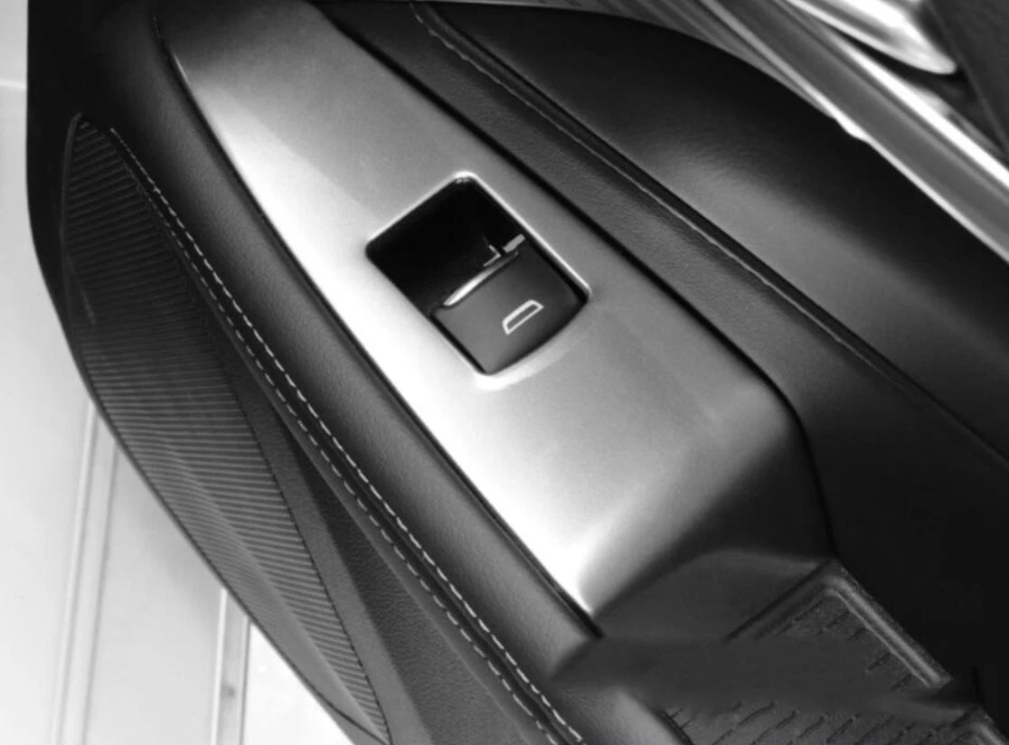 Window Lift Switch Panel Cover Trim for Cadillac CT4 ATS 2020-2023 Matte Silver