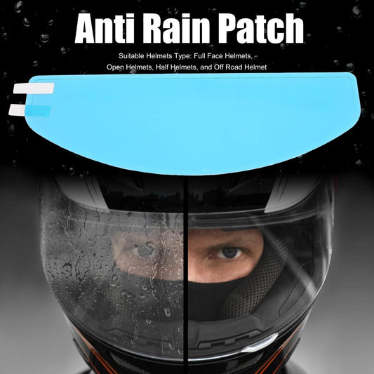 Anti Rain Film 9.65x3.46in Lens Shield Sticker for Motorcycle Helmet