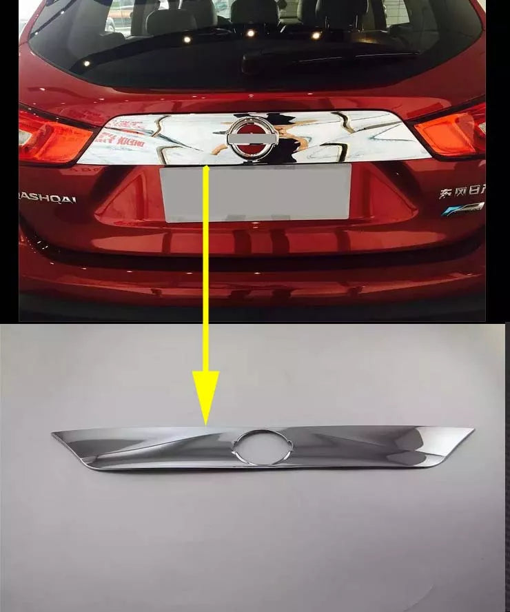 Rear Door Boot Lid Cover Trim for Nissan Qashqai Rogue Sport (2014-2021)