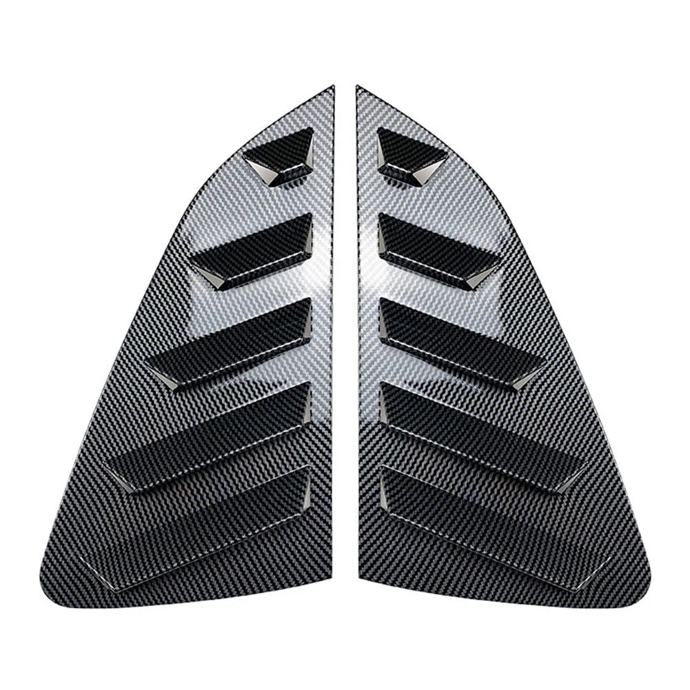 Rear Side Window Louver Vent Trim Covers 2 x for VW Polo MK6 (2018-Present)