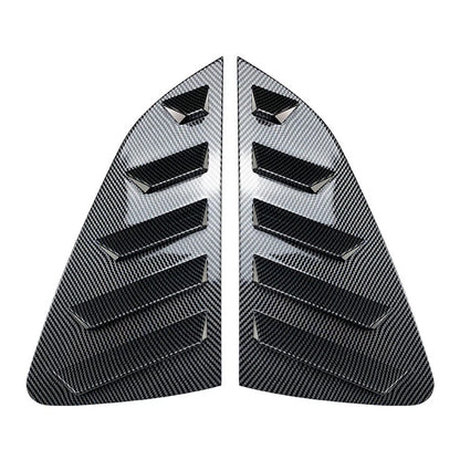Rear Side Window Louver Vent Trim Covers 2 x for VW Polo MK6 (2018-Present)