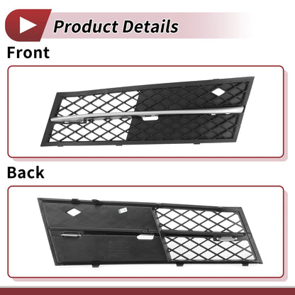 1 Pc Front Left Fog Light Grill for BMW 528i (2011-2013) Black