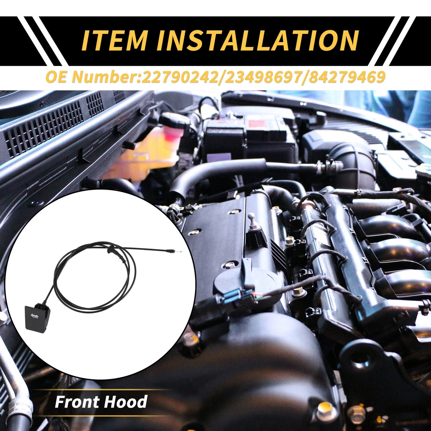 Hood Latch Release Cable for Chevrolet Silverado