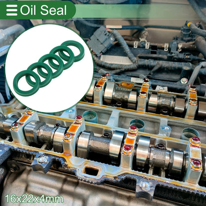 Oil Seal 5 x Rotary Shaft Seal TPU 16x22x4mm Green for Make Model