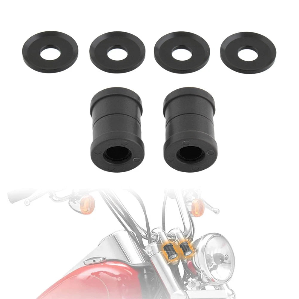 Harle Riser Bushings Black Polyurethane Handlebar Riser Bushings for Harley Softail Dyna ...