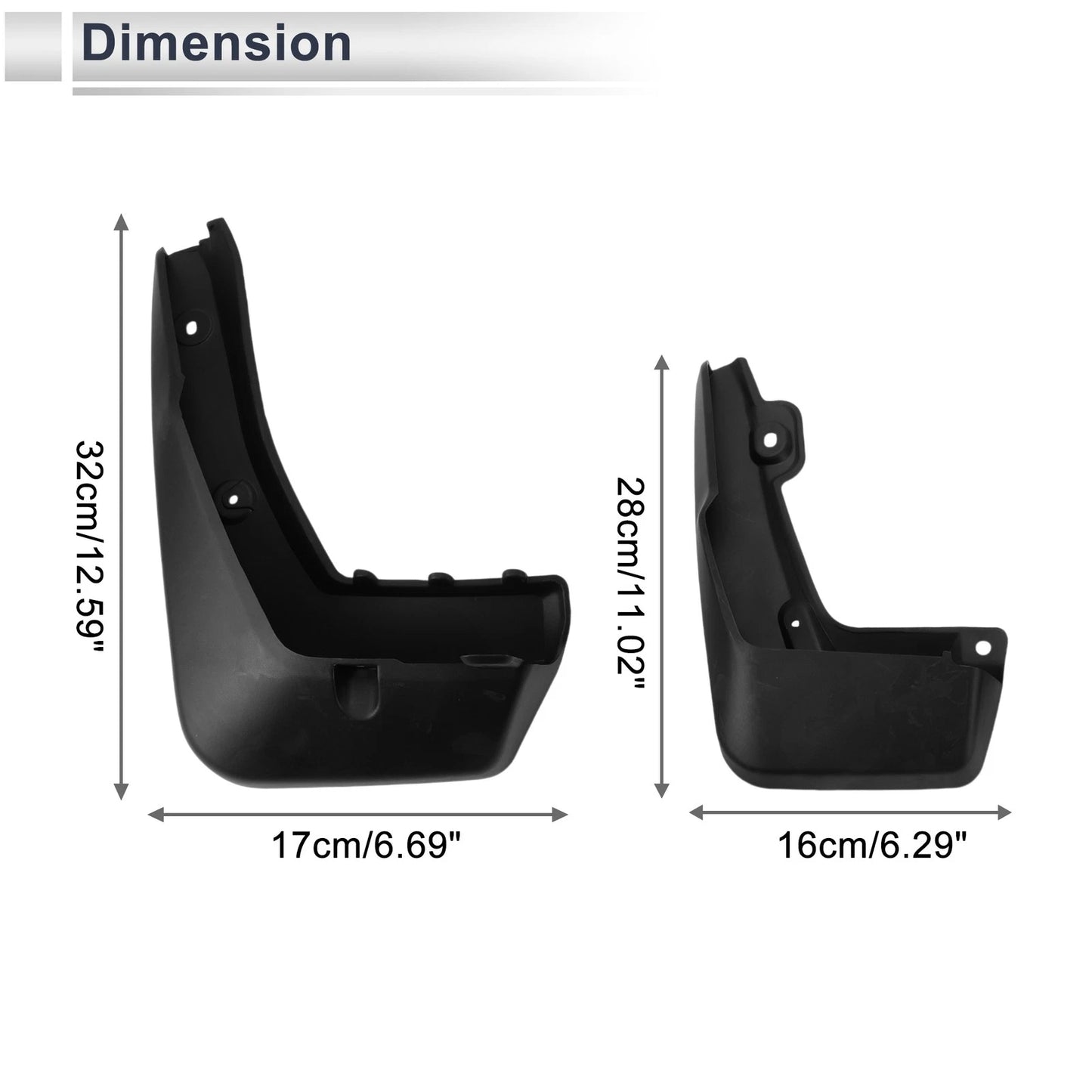 Mud Flaps Splash Guards for Acura CDX (2016 - 2020)