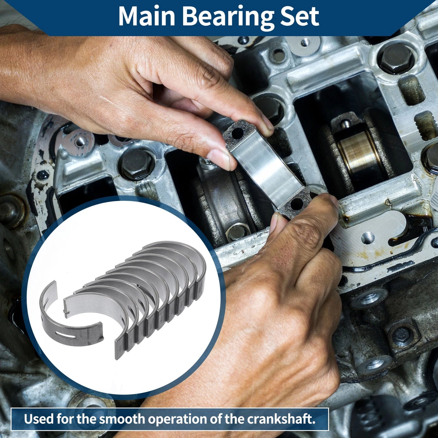 Main Bearing Set for Chevrolet Malibu (2019–2022)