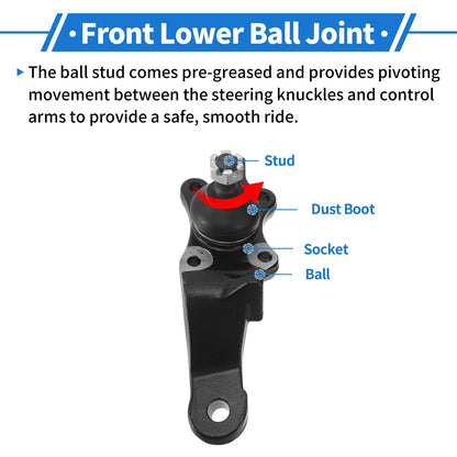 Front Lower Ball Joints for Toyota 4Runner (1996-2002)