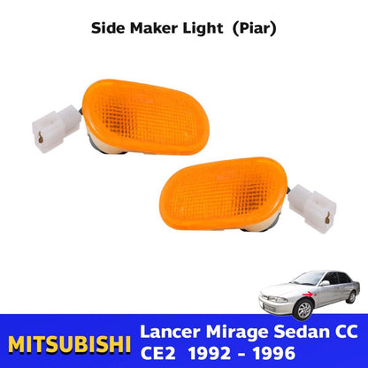 Side Maker Light Lamp Pair Fits Mitsubishi Lancer E-Car Sedan CE2 1992-96 D06