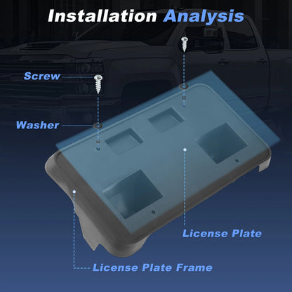 License Plate Bracket for Chevy Silverado 2500/3500 HD (2024 - 2025)