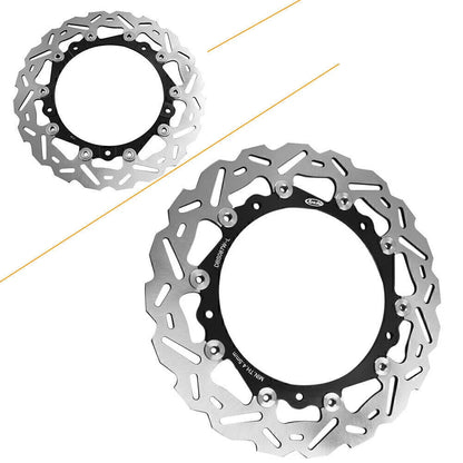 Black Front Brake Disc Rotors for BMW S1000R, S1000RR (2010-2015)
