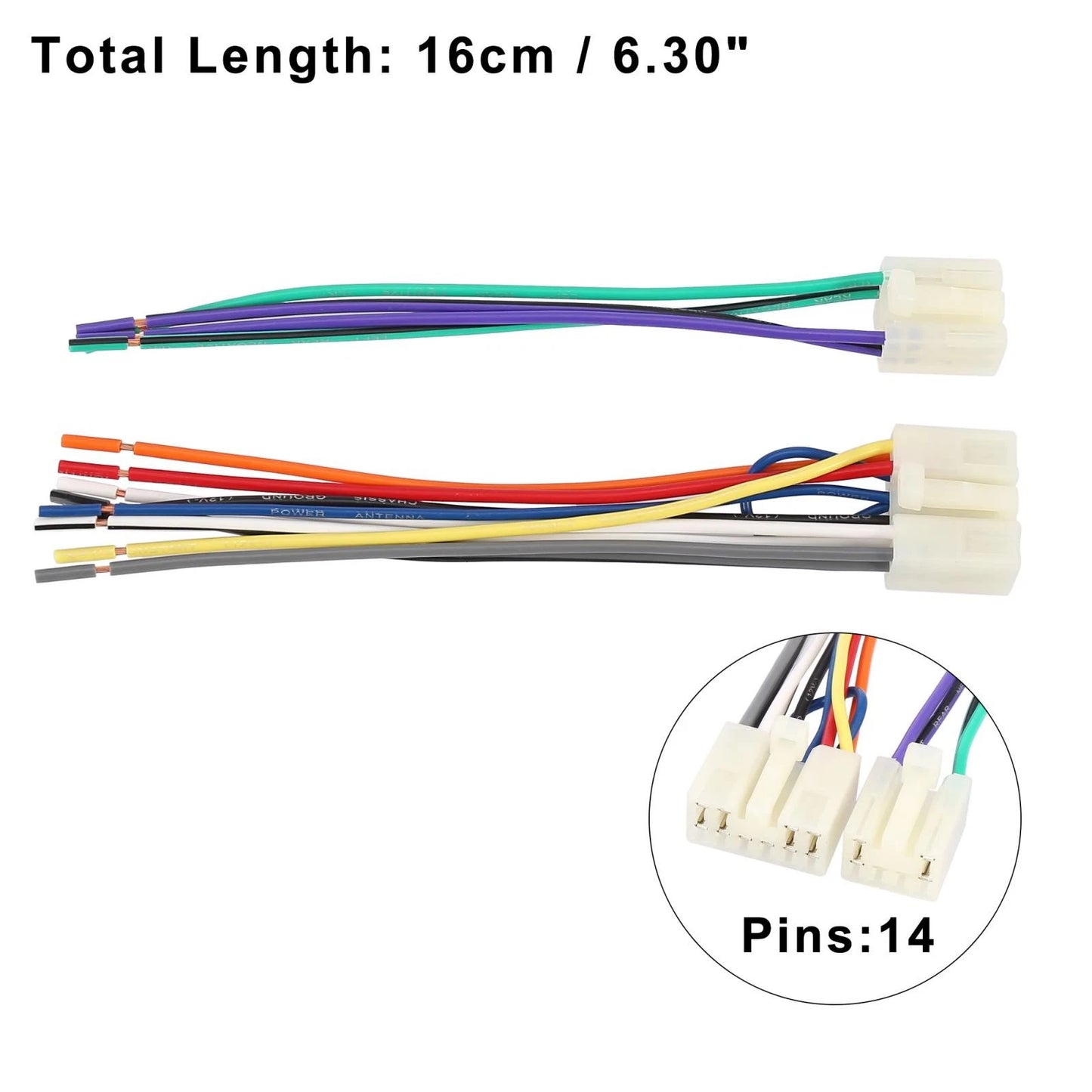 Car CD Player Wiring Harness Radio Adapter Set for Toyota (1987-2023)