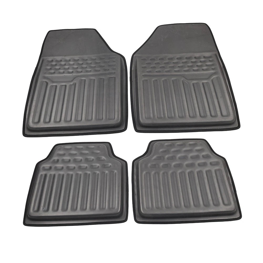 4 Pcs Universal Front Rear Heel Pad Carpet Floor Mats for Car Truck