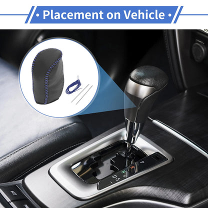 Car Gear Shift Knob Cover for Hyundai Tucson (2010-2013) - Black & Blue