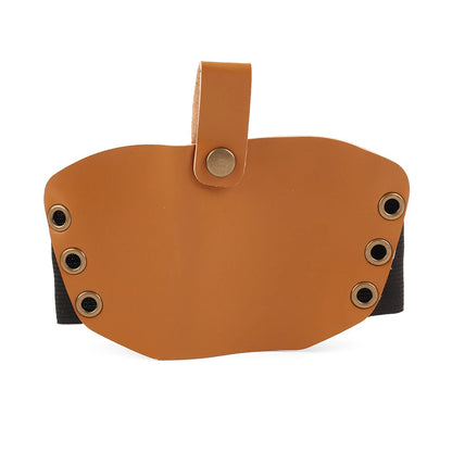 Leather Shifter Cover Boot Protector for Motorcycle Gear Pedal - Tan
