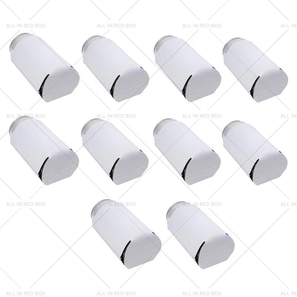 10 x Reusable Drink Covers for Beer Can Coolers - Insulated & Foldable