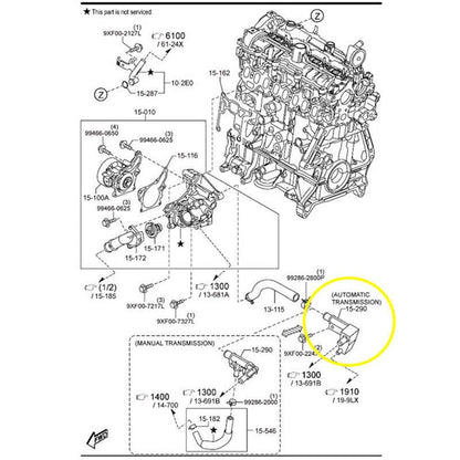 Coolant Bypass Pipe Upgrade for Mazda 3, 6, CX-5 Skyactiv Diesel (2012-2023)