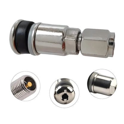 4 x Stainless Steel High Pressure Wheel Tire Valve Stems for Car