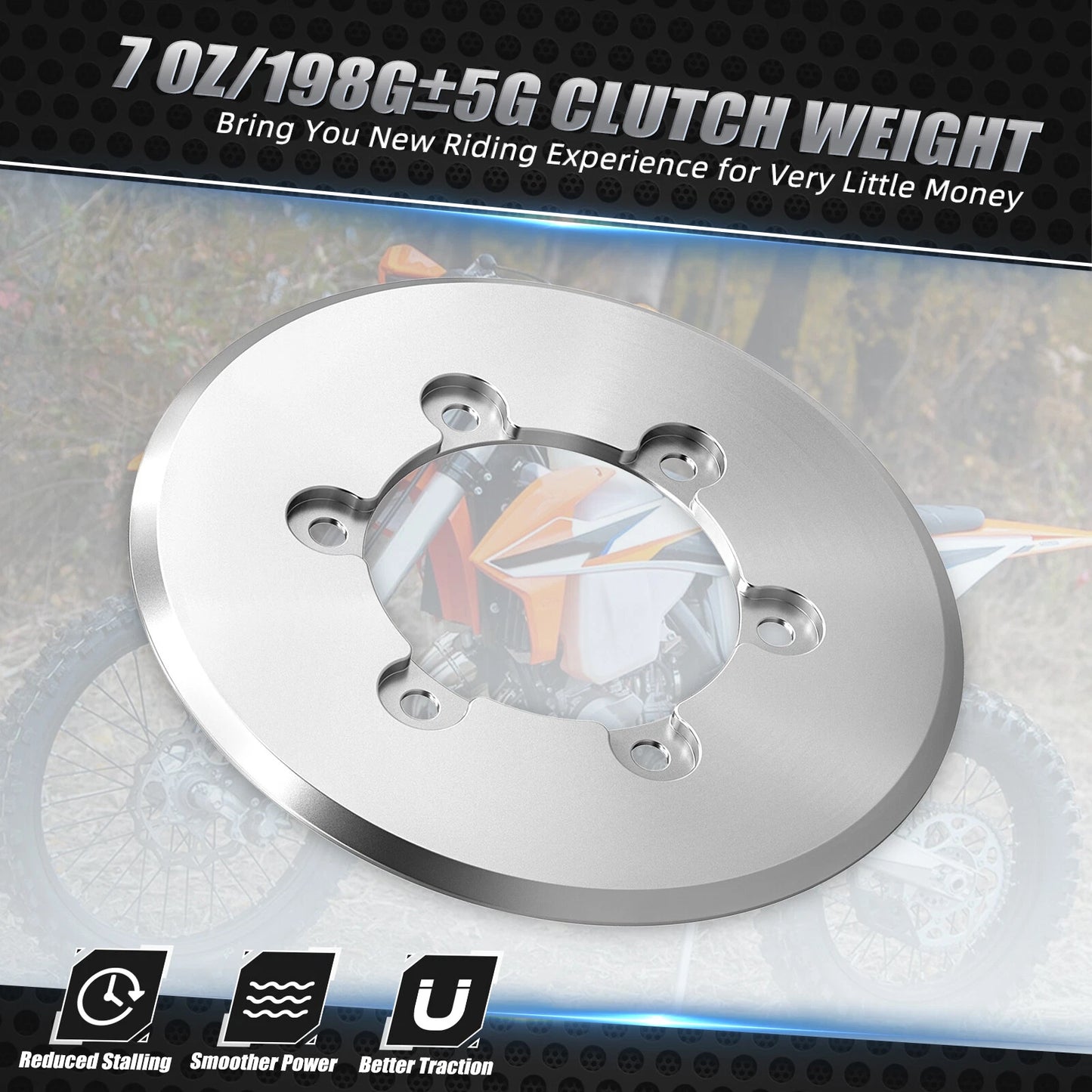 7 oz Clutch Weight for KTM 250 SX XC W EXC F XCF-W (2014-2023)
