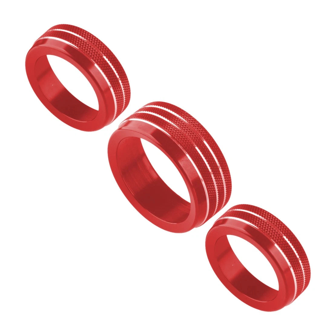 3 x AC Air Conditioning Volume Button Rings for Jeep Grand Cherokee (2014-2021)