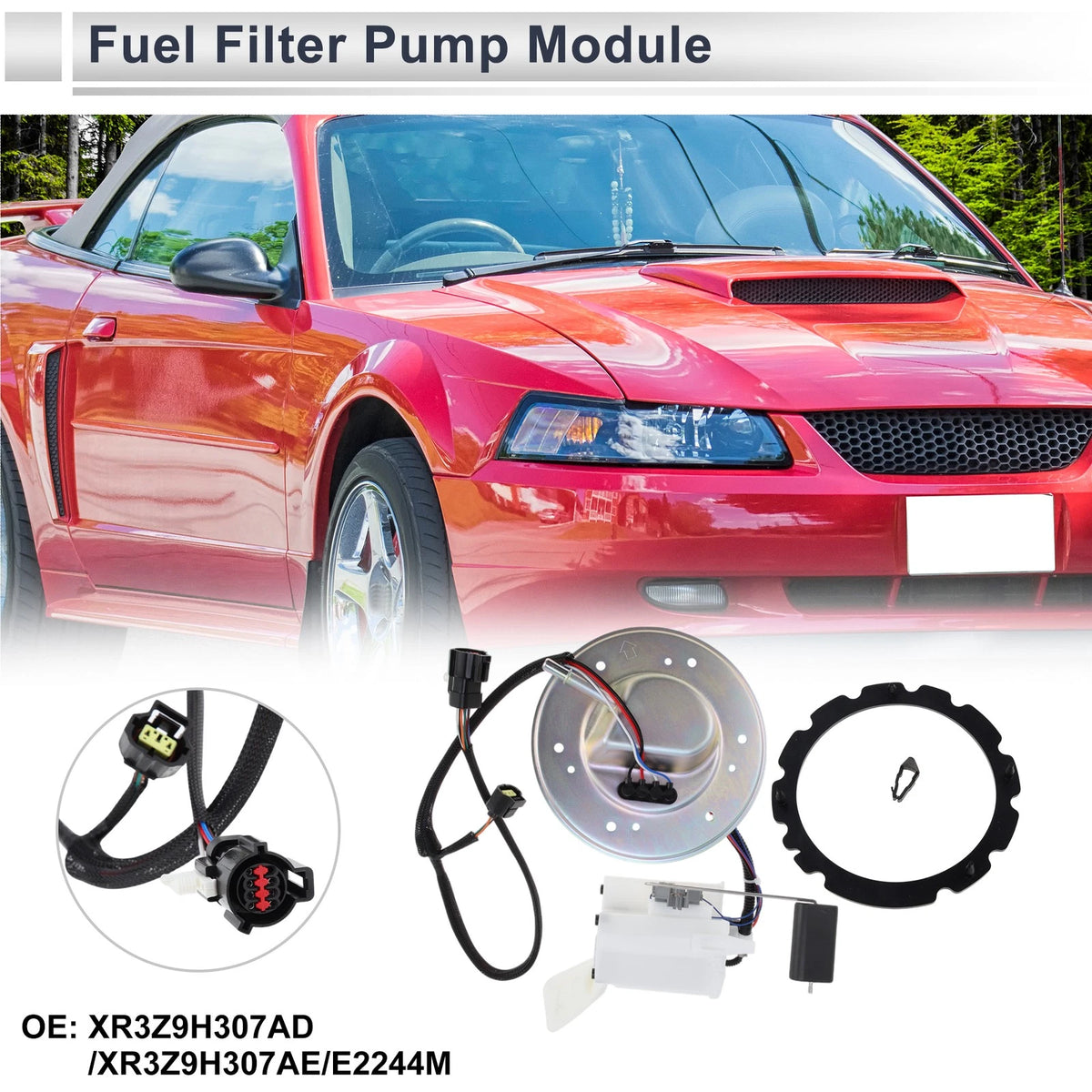 Fuel Pump Assembly for Ford Mustang V6 3.8L V8 4.6L (1999-2000)
