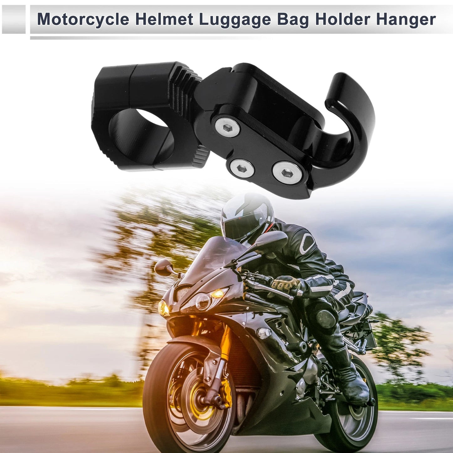 Arc Aluminum Alloy Motorcycle Hanging Hook Hexagon Wrench 1 Set Black for Arc