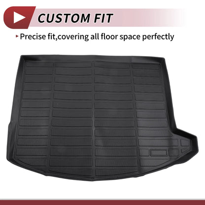 Cargo Liner Rear Trunk Mat for Ford Escape (2013-2019) Black TPE